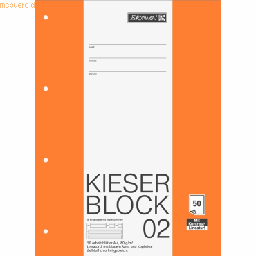 10 x Brunnen Kieser-Block A4 80g/qm Lineatur 2 50 Blatt 10 x Brunnen Kieser-Block A4 80g/qm Lineatur 2 50 Blatt von Brunnen