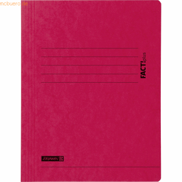 10 x Brunnen Sammelmappe Fact! A4 375g/qm Karton rot 10 x Brunnen Sammelmappe Fact! A4 375g/qm Karton rot von Brunnen