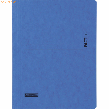 Brunnen Sammelmappe Fact!plus A4 Karton 375g/qm blau von Brunnen