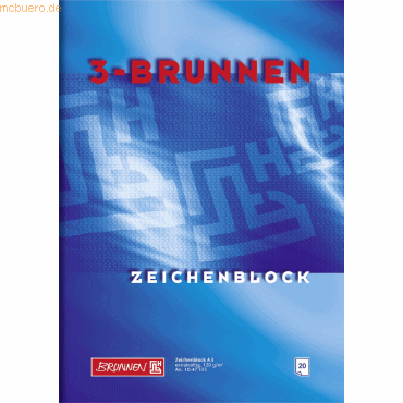 10 x Brunnen Zeichenblock A3 120g/qm 20 Blatt 10 x Brunnen Zeichenblock A3 120g/qm 20 Blatt von Brunnen