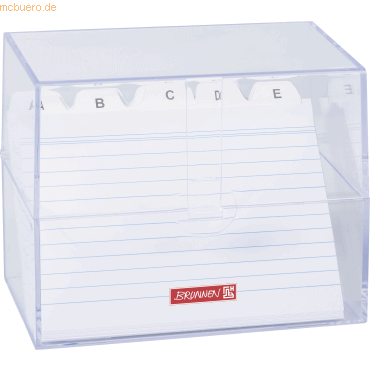 3 x Brunnen Karteibox A6 gefüllt transparent 3 x Brunnen Karteibox A6 gefüllt transparent von Brunnen