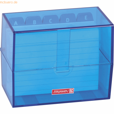 3 x Brunnen Karteibox A7 gefüllt azur 3 x Brunnen Karteibox A7 gefüllt azur von Brunnen
