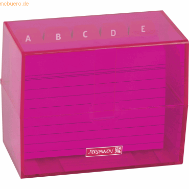 3 x Brunnen Karteibox A7 gefüllt pink 3 x Brunnen Karteibox A7 gefüllt pink von Brunnen