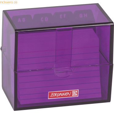 3 x Brunnen Karteibox A8 gefüllt purple 3 x Brunnen Karteibox A8 gefüllt purple von Brunnen