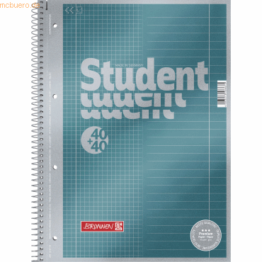 5 x Brunnen Collegeblock Premium Student A4 Duo 90g/qm je 40 Blatt Lin 5 x Brunnen Collegeblock Premium Student A4 Duo 90g/qm je 40 Blatt Lin von Brunnen