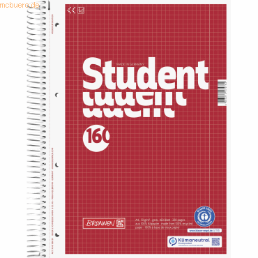 5 x Brunnen Collegeblock Student A4 70g/qm 160 Blatt RC Lineatur 28 5 x Brunnen Collegeblock Student A4 70g/qm 160 Blatt RC Lineatur 28 von Brunnen