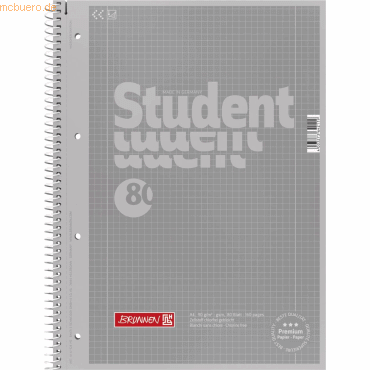 5 x Brunnen Kollegblock Student Colour Code A4 90g/qm 80 Blatt silver 5 x Brunnen Kollegblock Student Colour Code A4 90g/qm 80 Blatt silver von Brunnen