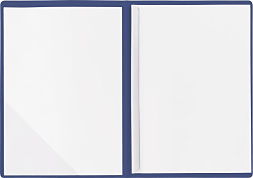 BRUNNEN 102012830 Bewerbungsmappe (Strukturkarton mit feinen Linien, A4, min 10 Blatt) blau von BRUNNEN
