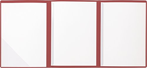 BRUNNEN 102012920 Bewerbungsmappe (Strukturkarton mit feinen Linien, A4, 10 Blatt) rot von BRUNNEN