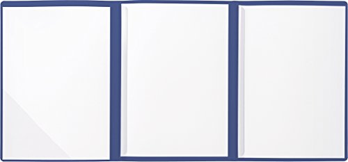 BRUNNEN 102012930 Bewerbungsmappe (Strukturkarton mit feinen Linien, A4, 10 Blatt) blau von Brunnen
