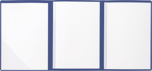 BRUNNEN 102012930 Bewerbungsmappe (Strukturkarton mit feinen Linien, A4, 10 Blatt) blau von BRUNNEN