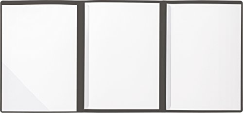 BRUNNEN 102012990 Bewerbungsmappe (Strukturkarton mit feinen Linien, A4, 10 Blatt) schwarz von Brunnen