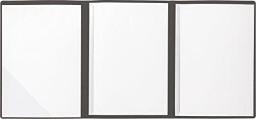 BRUNNEN 102012990 Bewerbungsmappe (Strukturkarton mit feinen Linien, A4, 10 Blatt) schwarz von BRUNNEN