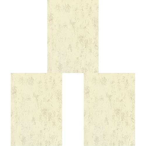 BRUNNEN 105141211 Universalpapier/Multifunktionspapier Marmor (A4, 160 g/m², 25 Blatt, marmoriert) chamois (Packung mit 3) von BRUNNEN