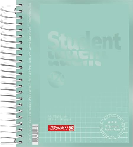 BRUNNEN Collegeblock Premium Student Colour Code A6 Deckblatt: mint von Brunnen