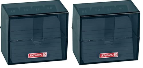 BRUNNEN Karteikasten Colour Code denim (Packung mit 2) von BRUNNEN