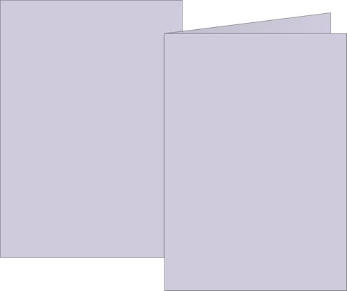 BRUNNEN Klappkarten Universalpapier | A6, 105×150 mm, 160 g/m², lilac, 10 Stück von BRUNNEN