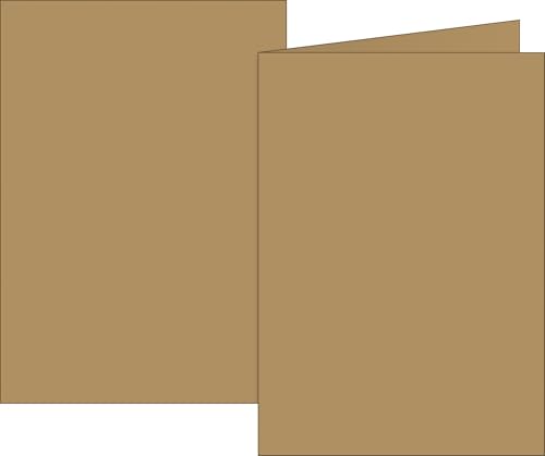 BRUNNEN Klappkarten Universalpapier | B6, 200 g/m², sand, 10 Stück von BRUNNEN