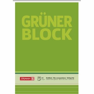 Brunnen 10 x Briefblock Der grüne Block A5 60g/qm liniert 50 Blatt Brunnen 10 x Briefblock Der grüne Block A5 60g/qm liniert 50 Blatt von BRUNNEN