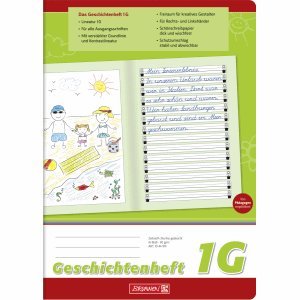 Brunnen 10 x Geschichtenheft A4 Lineatur 1G 16 Blatt von BRUNNEN
