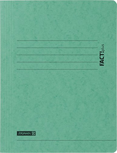 Brunnen 102015450 Sammelmappe A4 FACT!plus (hochwertiger Pressspankarton) grün von BRUNNEN