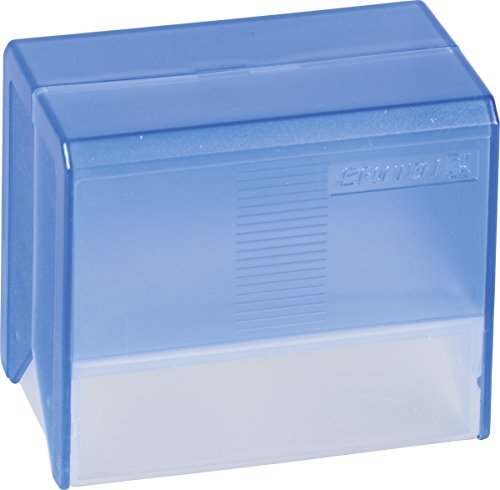 Brunnen 102057134 Karteikasten / Karteibox (Styrolux, A7, für circa 250 Stück) blau von BRUNNEN