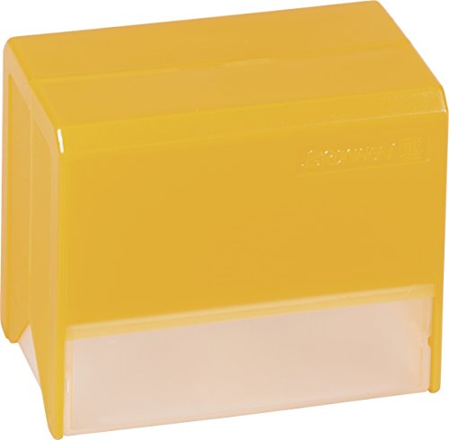 Karteibox A7 orange transparent von BRUNNEN