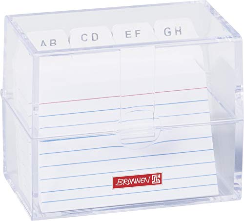 Brunnen Karteibox A8 gefüllt transparent Brunnen Karteibox A8 gefüllt transparent von BRUNNEN