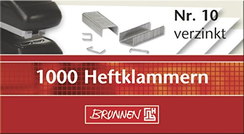 Brunnen 1020613 Heftklammern 10 (verzinkt, 1000 Stück) von BRUNNEN