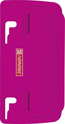 Brunnen 102065026 Taschenlocher Colour Code (zum Abheften, mit Linealprägung und Niederhalterfunktion) pink von Brunnen