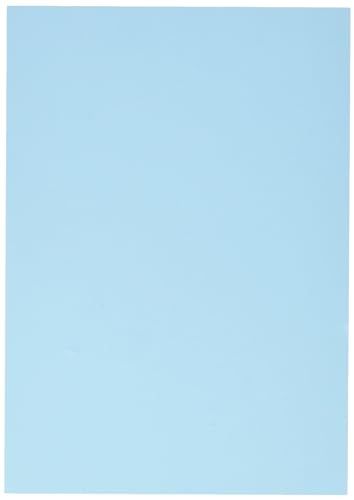 Brunnen 102250030 Karteikarte (A5 unliniert, 100 Stück, eingeschweißt) blau von BRUNNEN