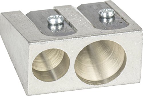 Brunnen 1029897 Spitzer aus Metall, Doppelspitzer, 2,5 x 2,5 x1,3 cm, für Stifte bis 11 mm Durchmesser) von BRUNNEN