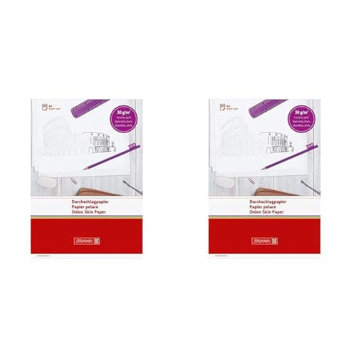 Brunnen 1032105 Durchschlagpapier (A4, 30 g/m², 100 Stück) weiß (Packung mit 2) von BRUNNEN