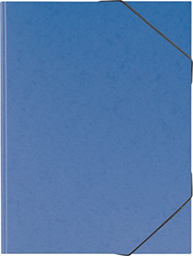 Brunnen 104708337 Sammelmappe (A3, Karton, mit Gummizug) blau von BRUNNEN