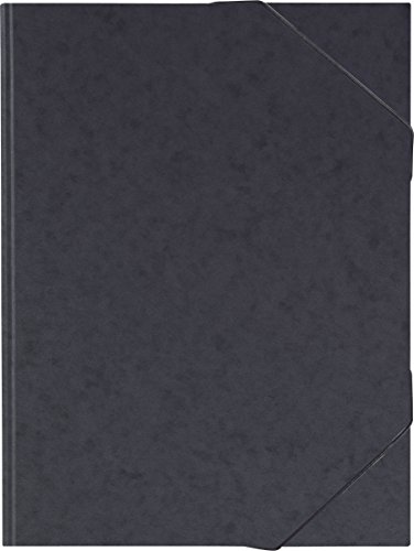 Brunnen 104708390 Sammelmappe (A3, Karton, mit Gummizug) schwarz von BRUNNEN