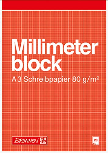 Millimeterblock A320BlSchreibpapier von Brunnen