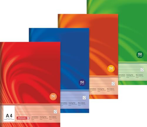 BRUNNEN Zeichenblock Vivendi | A4, 20 Blatt, sortiert von BRUNNEN