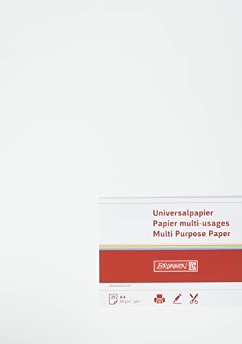 BRUNNEN Multifunktionspapier Universalpapier | A4, 160 g/m², perlweiß, 25 Blatt von BRUNNEN