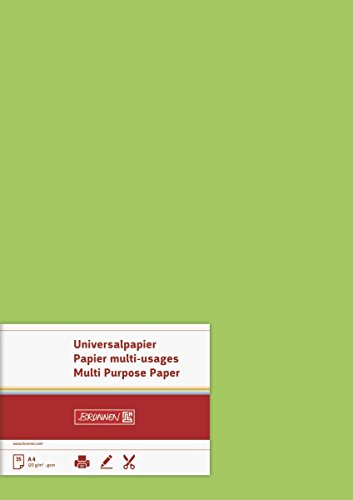 Brunnen 105123550 Universalpapier, A4, 35 Blatt, 120 g/m², hellgrün von BRUNNEN