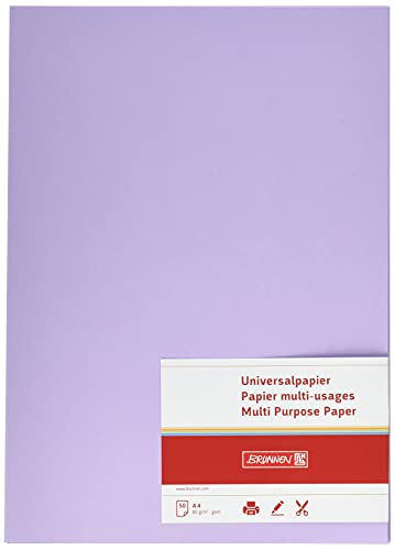 Brunnen 105125060 Universalpapier, A4, 50 Blatt, 80 g/m², flieder von BRUNNEN
