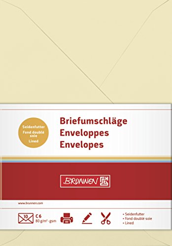 Brunnen 105125211 Briefumschlag Universalpapier, C6, 10 Stück, chamois Brunnen 105125211 Briefumschlag Universalpapier, C6, 10 Stück, chamois von BRUNNEN