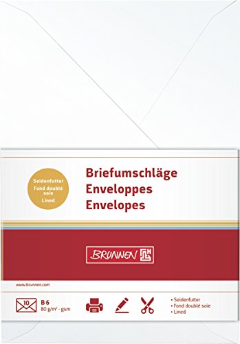 Brunnen 105125607 Briefumschlag Universalpapier, B6, perlweiß Brunnen 105125607 Briefumschlag Universalpapier, B6, perlweiß von BRUNNEN