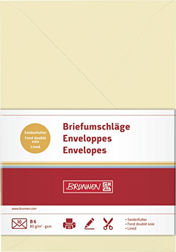 Brunnen 105125611 Briefumschlag Universalpapier, B6, chamois Brunnen 105125611 Briefumschlag Universalpapier, B6, chamois von BRUNNEN