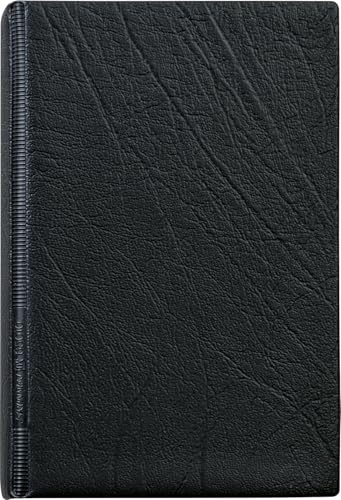 Brunnen 106501090 Ringbuch (A7, 6 Ringe, Kunststoff-Einband, inkl. 50 Blatt (liniert), A-Z Register, durchsichtiger Einstecktasche) schwarz von BRUNNEN