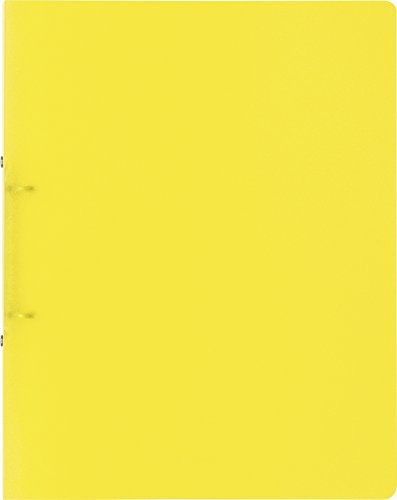 Brunnen 106550510 Ringbuch FACT!pp (A4, transluzente PP-Folie, 25 mm Füllhöhe, 2 Ringe) gelb von Brunnen
