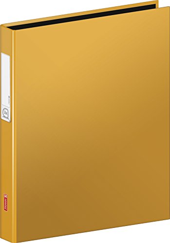 Brunnen 106552140 Ringbuch (A4, Kartonüberzug, 20mm Füllhöhe, 2 Ringe, mit Beschriftungsetikett auf dem Rücken) orange von BRUNNEN