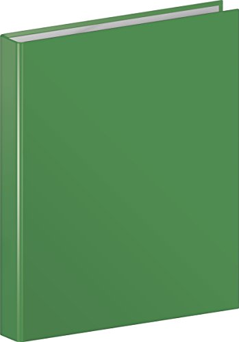 Brunnen 106552159 Ringbuch (A4, Kartonüberzug, 20mm Füllhöhe, 2 Ringe, mit Beschriftungsetikett auf dem Rücken) grün von BRUNNEN