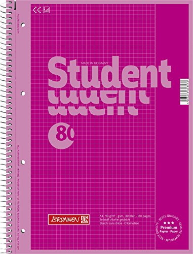 Brunnen 1067926126 Notizblock / Collegeblock Student Colour Code (A4 kariert, Lineatur 26, 90 g/m², 80 Blatt pink Brunnen 1067926126 Notizblock / Collegeblock Student Colour Code (A4 kariert, Lineatur 26, 90 g/m², 80 Blatt pink von BRUNNEN