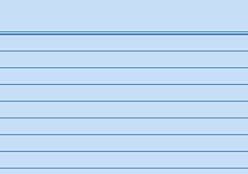 Brunnen Karteikarten, 180 g/m², A8 quer, liniert, blau, 500er Pack von BRUNNEN