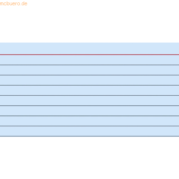 Brunnen Karteikarten A7 liniert blau VE=100 Stück von Brunnen